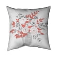 thumbnail image 1 of 20 x 20 in. Flower Illustration-Double Sided Print Indoor Pillow, 1 of 1