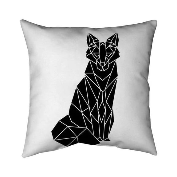 20 x 20 in. Geometric Fox-Double Sided Print Indoor Pillow