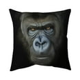 thumbnail image 1 of 20 x 20 in. Gorilla Face-Double Sided Print Indoor Pillow, 1 of 1