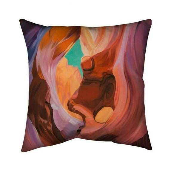 20 x 20 in. Inside View of Antelope Canyon-Double Sided Print Indoor Pillow Cover