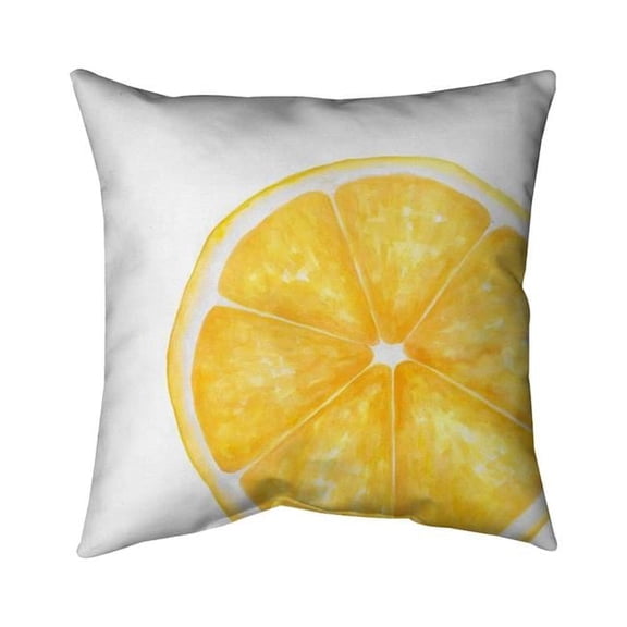 20 x 20 in. Lemon Slice-Double Sided Print Indoor Pillow