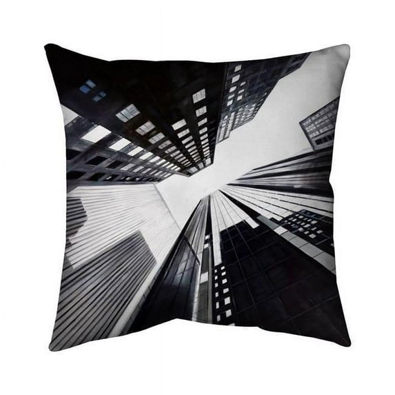 20 x 20 in. Low-Angle View of the City-Double Sided Print Indoor Pillow