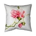 thumbnail image 1 of 20 x 20 in. Magnolia Flowers-Double Sided Print Indoor Pillow, 1 of 1