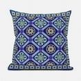 thumbnail image 1 of 20 x 20 in. Mandala Floral Tiles Suede Blown & Closed Pillow - Multi Color, 1 of 1