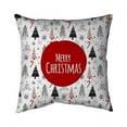 thumbnail image 1 of 20 x 20 in. Merry Christmas-En-Double Sided Print Indoor Pillow, 1 of 1