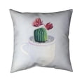 thumbnail image 1 of 20 x 20 in. Mini Cactus In A Cup-Double Sided Print Outdoor Pillow Cover, 1 of 1