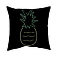 thumbnail image 1 of 20 x 20 in. Neon Pineapple-Double Sided Print Indoor Pillow, 1 of 1