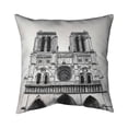 thumbnail image 1 of 20 x 20 in. Notre-Dame De Paris Cathedral-Double Sided Print Indoor Pillow Cover, 1 of 1