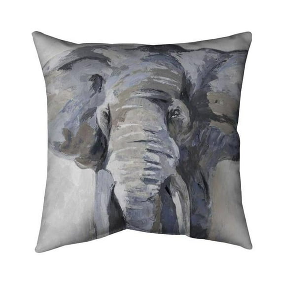 20 x 20 in. Pastel Blue Elephant-Double Sided Print Indoor Pillow
