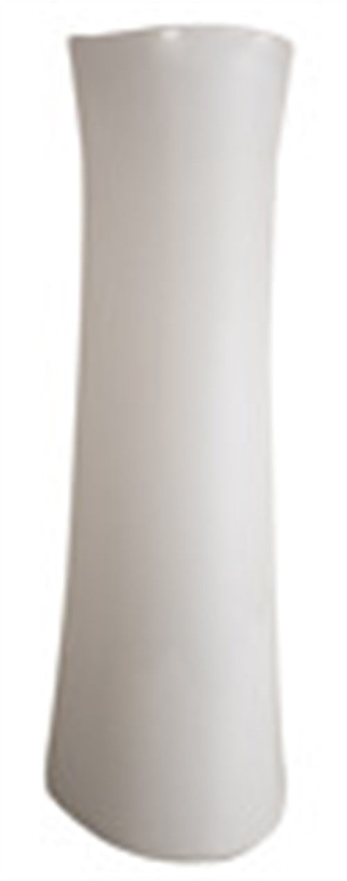 White Vitreous China Transitional Pedestal Sink Base