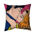 thumbnail image 1 of 20 x 20 in. Pop Art Style Couple-Double Sided Print Indoor Pillow, 1 of 1