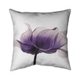thumbnail image 1 of 20 x 20 in. Purple Anemone Flower-Double Sided Print Outdoor Pillow Cover, 1 of 1