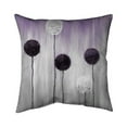 thumbnail image 1 of 20 x 20 in. Purple & White Allium Flowers-Double Sided Print Indoor Pillow Cover, 1 of 1