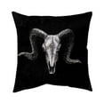 thumbnail image 1 of 20 x 20 in. Ram Skull Grunge Style-Double Sided Print Indoor Pillow, 1 of 1