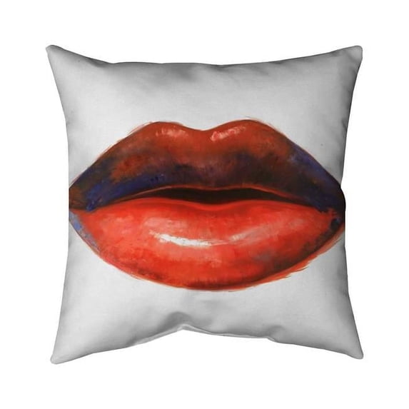 20 x 20 in. Red Lipstick-Double Sided Print Indoor Pillow Cover