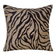 thumbnail image 1 of 20 x 20 in. Safari Animals Abstract Polyester Zippered Pillow with Beads, Gold, 1 of 1