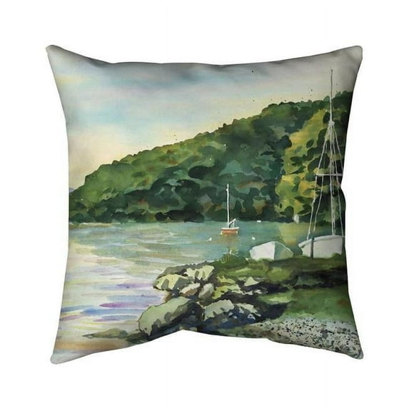 20 x 20 in. Sailboat Day-Double Sided Print Indoor Pillow