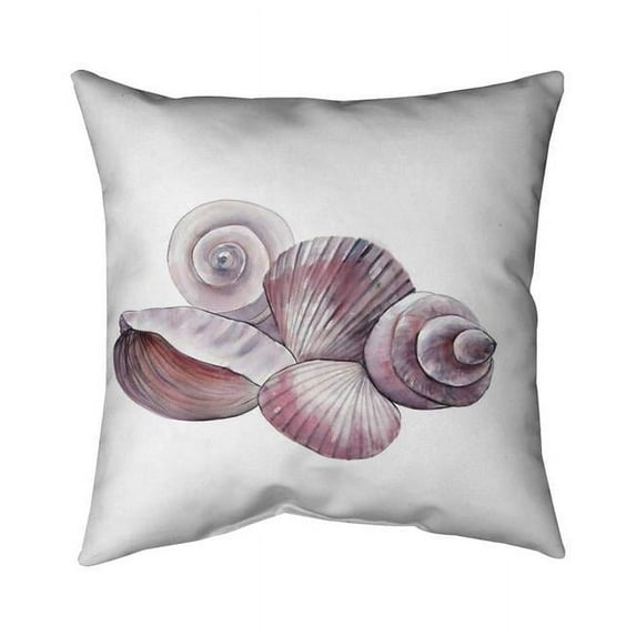 20 x 20 in. Seaside Shells-Double Sided Print Indoor Pillow Cover