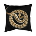 thumbnail image 1 of 20 x 20 in. Southern Timber Rattlesnake-Double Sided Print Outdoor Pillow Cover, 1 of 1