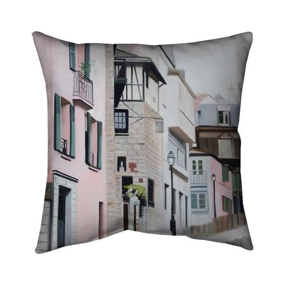 20 x 20 in. Street In Montmartre In Paris-Double Sided Print Indoor Pillow