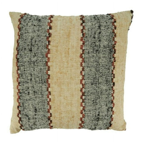 20 x 20 in. Striped Design Throw Pillow with Down Filling, Multi Color