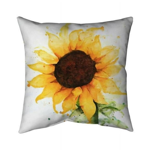 20 x 20 in. Sunflower-Double Sided Print Indoor Pillow