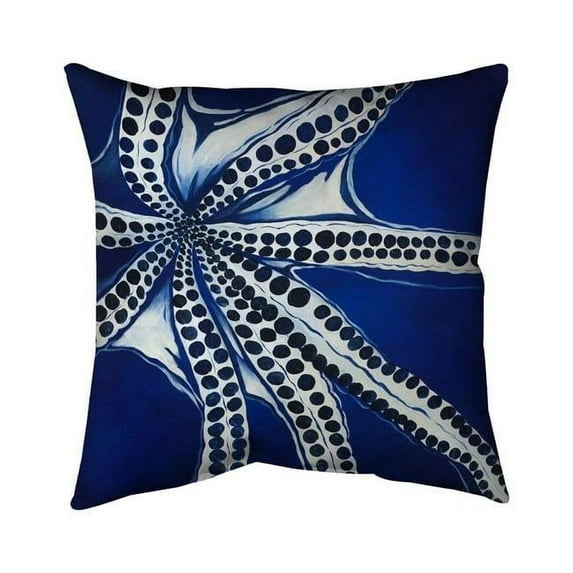 20 x 20 in. Swimming Octopus-Double Sided Print Indoor Pillow