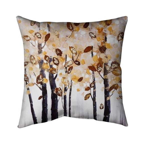 20 x 20 in. Texturized Leaves Trees-Double Sided Print Indoor Pillow