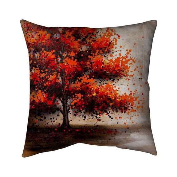 20 x 20 in. Tree with Dotted Leaves-Double Sided Print Indoor Pillow
