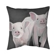 thumbnail image 1 of 20 x 20 in. Two Little Piglets-Double Sided Print Indoor Pillow, 1 of 1