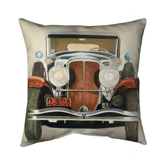 20 x 20 in. Vintage Luxury Car-Double Sided Print Indoor Pillow