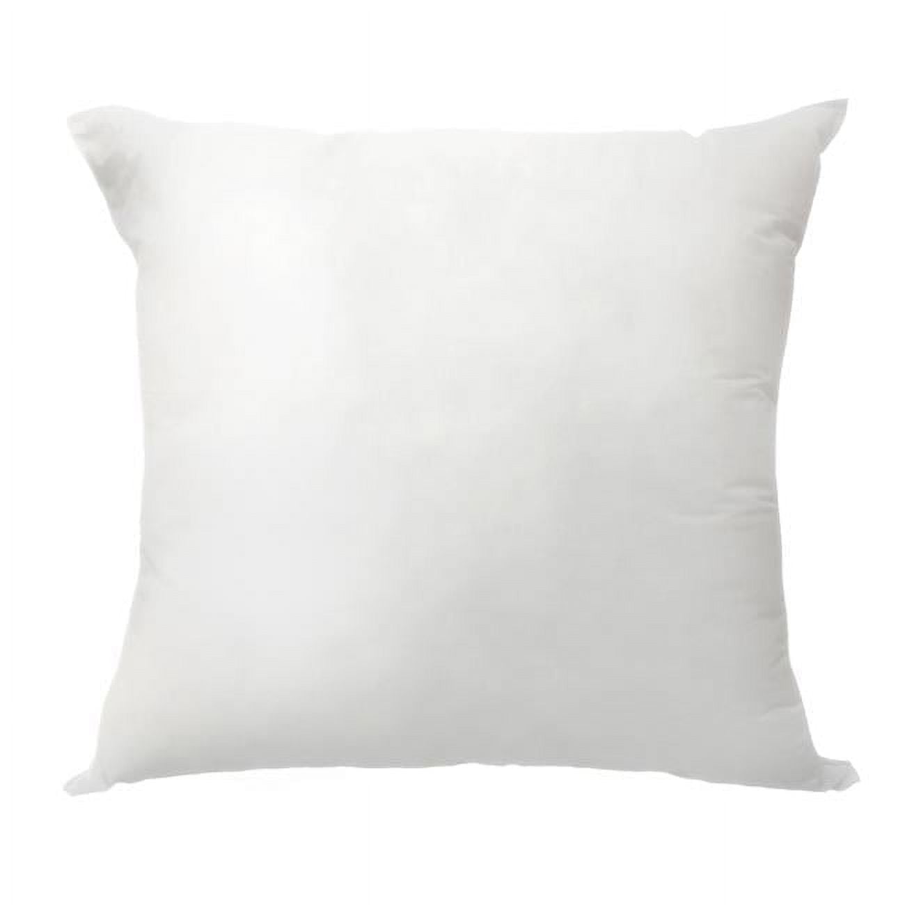 20 x 20 Inch White Polyester Square Pillow Insert