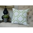 thumbnail image 1 of 20 x 20 inch, Square in St. Louis Geometric Print Pillow, Green, 1 of 2