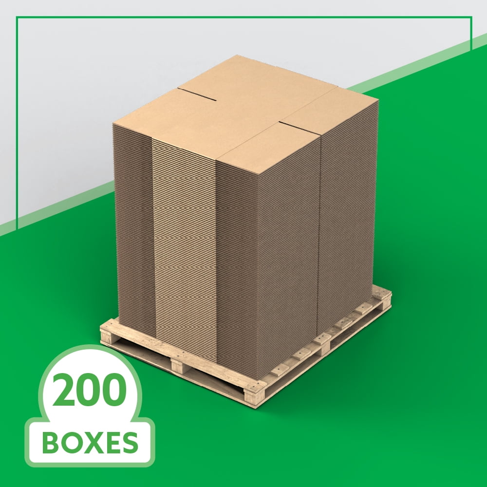 20" x 20" x 15" Bulk Boxes for Shipping, Mailing, Packing, Packaging and Storage, 200-CT Pallet