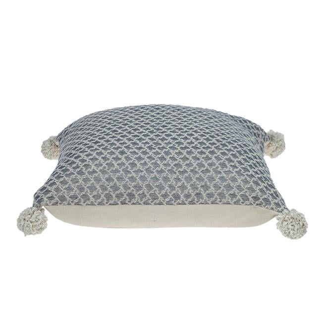Gray Pearl Pom Throw Pillow Gray Pearl Pom Throw Pillow