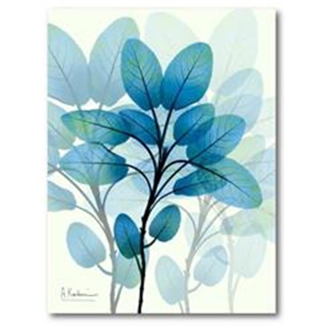 20 x 24 Blue Botanical Canvas Wall Art