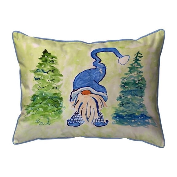 20 x 24 in. Gnome & Christmas Trees Zippered Pillow - Extra Large