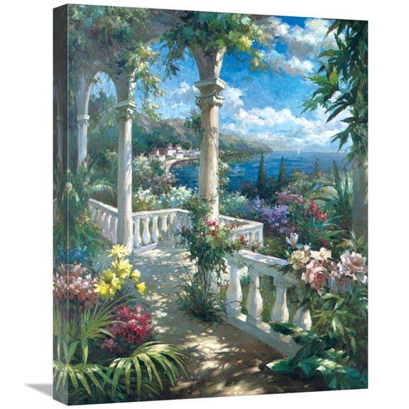 20 x 24 in. Seaside Terrace Art Print - James Reed