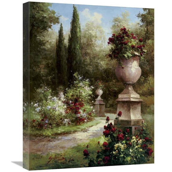 20 x 24 in. Secret Garden Path Art Print - Gabriela