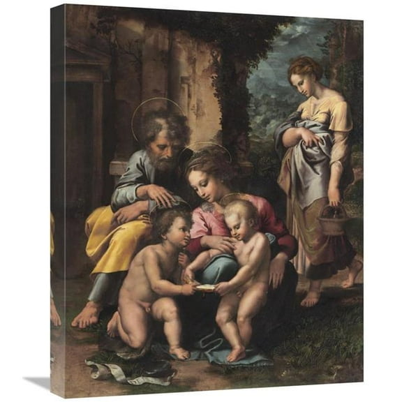 20 x 24 in. The Holy Family Art Print - Giulio Romano