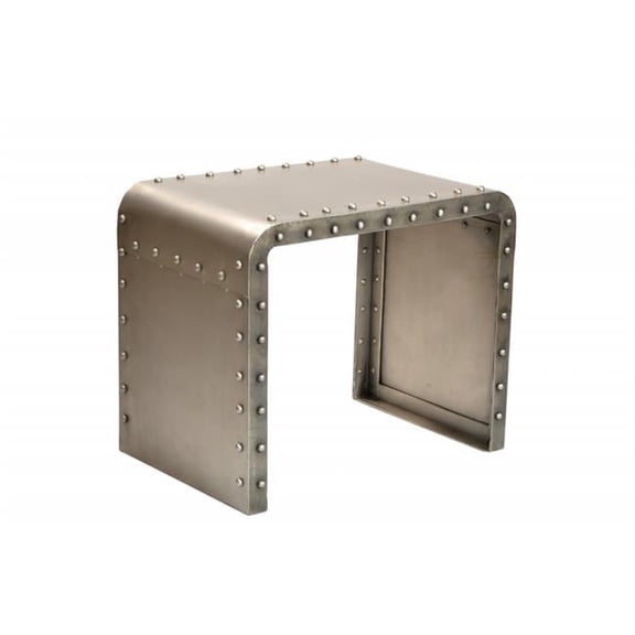 20 x 24 x 16 in. Gold Metal Rectangular End Table