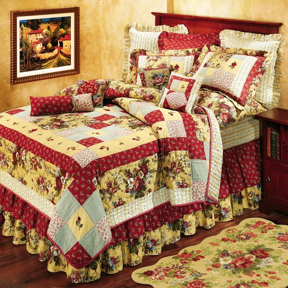 Abby Rose Patchwork Cotton Standard Pillow Sham