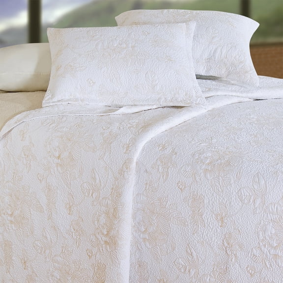 20" x 26" Camellia Taupe Cotton Standard Sham - Machine Washable