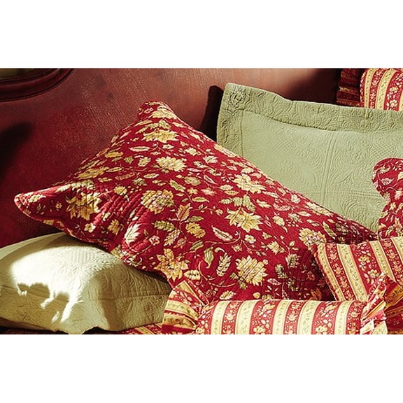 20" x 26" Carleton Vintage Quilted Cotton Pillow Sham for Bedroom Décor