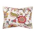 thumbnail image 1 of Celine Pink Vintage Floral 100% Cotton Standard Pillow Sham 20" x 26", 1 of 4