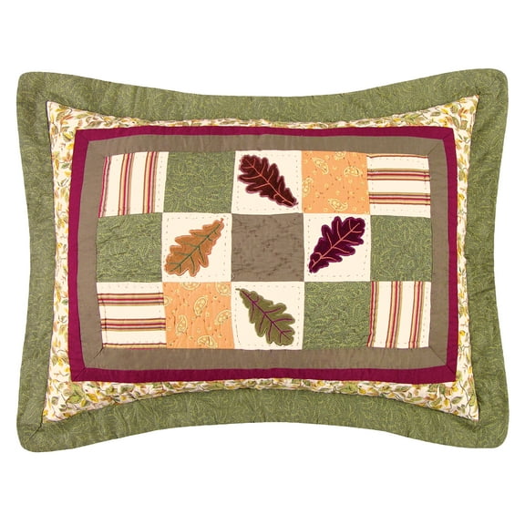 20" x 26" Falling Leaves Cotton Standard Sham - Machine Washable
