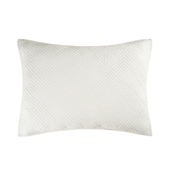 20" x 26" Hampton Soft White Cotton Standard Sham - Machine Washable