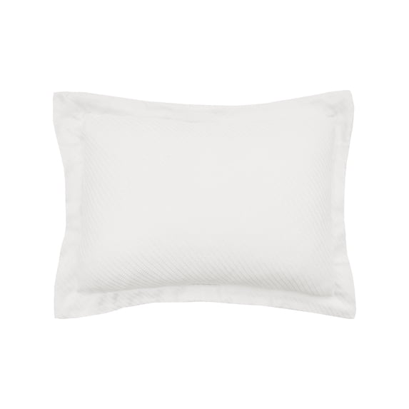 26" x 26" Ivory White Preston Cotton Pillow Sham w/ Flange