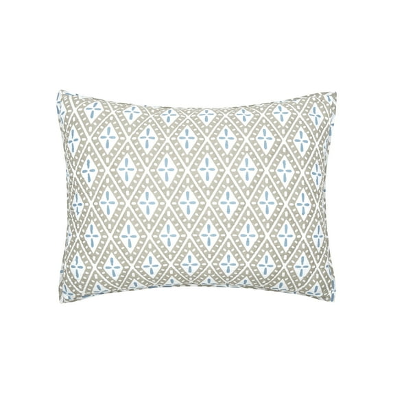 Liam Sky Cotton Standard Sham - Machine Washable
