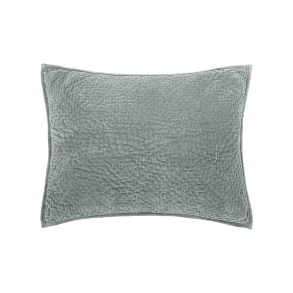 Vela Silver Moss Grey Cotton Standard Sham 20" x 26"